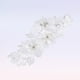 thumbnail image 3 of BRIGHTFUFU Novia de la boda occidental de la correa de liga Rhinestone del cordón flor de la perla nupcial del pie decoración adornos florales (blanco), 3 of 7