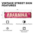 thumbnail image 2 of ARIANNA Vintage Style Rustic Street Sign – Childrens Name Room Sign Retro Decorative Wall Sign for Home, Bar, Garage, or Outdoor Use | 6" X 24" Plastic Road Sign, 2 of 5