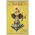 thumbnail image 2 of Anonymous 11x14 Gold Ornate Wood Frame and Double Matted Museum Art Print Titled - Charles Frohman's Latest Production, the New Play Zaza Adapted by David Belasco. (1899), 2 of 4