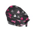 thumbnail image 3 of Nurse Cap for Women featuring Vibrant Prints crafted with Breathable Cotton for Nursing Healthcare and Kitchen Food Service with Adjustable Ties Dark Gray, 3 of 5