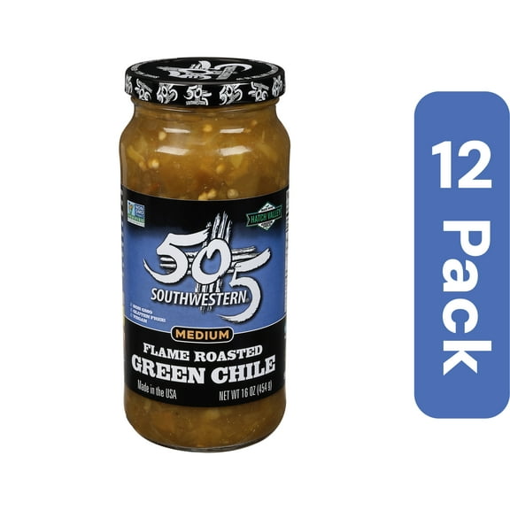 505 Southwestern Roasted Green Chile Salsa 16 oz (Pack Of 12)