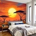 thumbnail image 2 of Wallpaper Serene Sunset African Savannah Acacia Trees River Peel and Stick Wall Murals 100"H x 144"W Removable PVC Wall Paper Self-Adhesive Wall Paintings Art Decor for Bedroom Living Room, 2 of 7