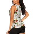 thumbnail image 3 of Balery Vintage Bike Flower Butterfly Camiseta sin mangas estampada ligera para mujer, tops de entrenamiento sin mangas, camisetas de yoga transpirables de secado rápido.-XX-Large, 3 of 7