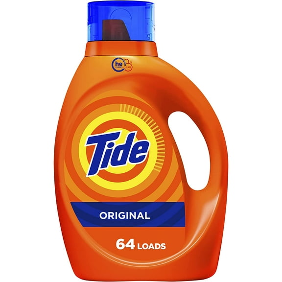 Tide Laundry Detergent Liquid Soap, High Efficiency (He), Original Scent, 64 Loads