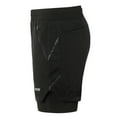 thumbnail image 4 of Men 2 in 1 Running Shorts Quick Drying Breathable Active Training Exercise Jogging Marathon Cycling Shorts, 4 of 7