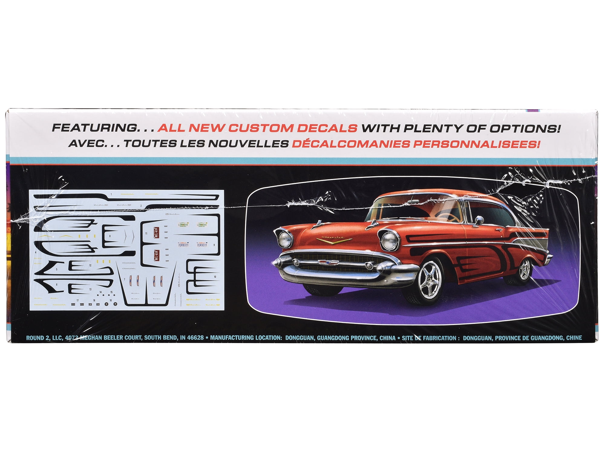 1957 Chevrolet Bel Air Street Machine "Kustom Kruisers" (Skill 2) 1/25 Plastic Model Kit by AMT