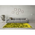 thumbnail image 3 of Ahgly Company Indoor Rectangle Oriental Yellow Modern Area Rugs, 3' x 5', 3 of 4