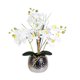 thumbnail image 1 of Planta en maceta simulada Cateissary decoración floral duradera hogar oficina flores artificiales amarillo corazón blanco, 1 of 6