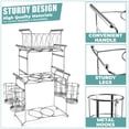 thumbnail image 6 of Sorbus Buffet Caddy – 7-Piece Stackable Set with Plate, Napkin & Silverware Holder, 3-Tier Detachable Tabletop Organizer for Kitchen, Dining, and Entertaining, Silver, 6 of 8