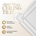 thumbnail image 3 of 232-Economy 2 ft. x 2 ft. PVC Lay-in Ceiling Tile in Plain White (40 Sq.ft / Pack) - 10 Pieces, 3 of 21