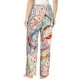 thumbnail image 3 of Haiem Passport Stamp Women's Pajama Pants Ultra Lightweight Pjs Bottoms Sleepwear Bottom Pants With Pocket Drawstring-X-Large, 3 of 9