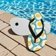 thumbnail image 3 of POLERO Girls' Sandals - Open Toe Slip On Summer Holiday Funny Eggs Print Boys Thong Flip Flops with Soft Strap and Cushioned Sole Size 1, 3 of 6