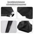 thumbnail image 4 of Shift Boot Cover Dust Proof Universal for Vehicle Carbon Fiber Pattern PU Leather Black, 4 of 6