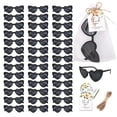 thumbnail image 1 of Lentes de Sol BUWUSMU Negros en Forma de Corazón 40 Sets Recuerdos para Bodas, 1 of 7