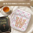 thumbnail image 4 of HELLHERO Zipper Pocket Bible Cover Case for Mother and Girls, Handle Lightweight Quilted Bible Carrier Tote Bag Polyester Church Protector Organizer, 4 of 9