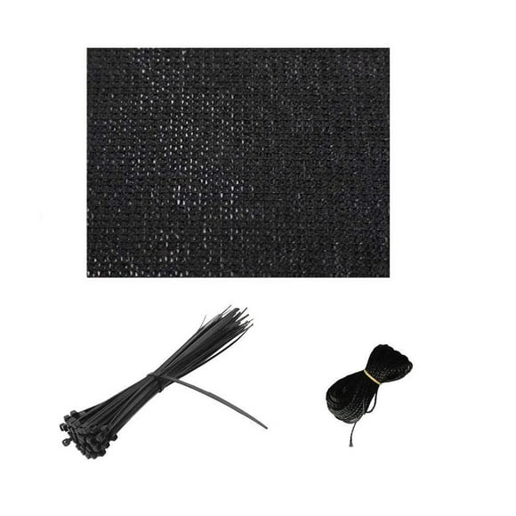 Balcony Cover Privacy Screen 3'x16.4' Black Garden Shield Cover Covers for Outdoor