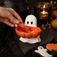 thumbnail image 6 of Halloween Ghost Candy Bowl Creative Holiday Party Prop Tabletop & Shelf Ornament Indoor Home Decor Perfect For Crafting Joyful Halloween Atmosphere, 6 of 6