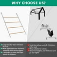 thumbnail image 3 of 2 Pack Chicken Coop Roosting Ladder - Sturdy Galvanized and Log Stand Chicken Perch - Ideal Backyard Poultry Accessory - 56'' L x - Chicken Toy and Coop Essential, 3 of 4