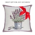 thumbnail image 2 of STPgoods Lavender Bucket Tapestry Throw Pillow with Insert 18x18" (45x45 cm) Decorative Couch and Sofa Cushion for Living Room Bedroom Square Pillowcase, 2 of 8