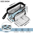 thumbnail image 3 of Nylon Fish Mouth Pencil Case with Large Capacity Zipper Pencil Pouch Cartoon Dog Faces and Bones Pencil Bag Organizers, 3 of 7