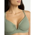 thumbnail image 5 of Time and Tru Women's and Women's Plus V Wire Underwire Bikini Top, Sizes XS-2X, 5 of 6