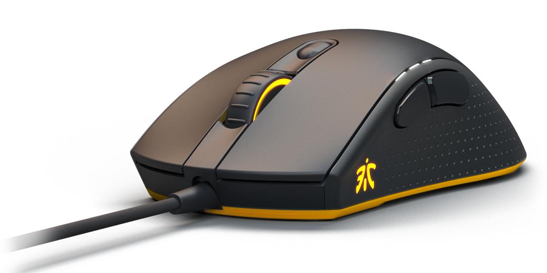 Fnatic Flick 2: Esports Gaming Mouse - Pixart Optical Sensor with 12,000  CPI - 6 Buttons - Mechanical Mouse Switches - Multi-Color RGB Backlit 