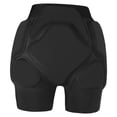 thumbnail image 2 of Pantalones cortos acolchados con protección para la cadera, resistentes a los impactos, ropa deportiva negra para esquí. XS, 2 of 8