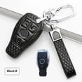 thumbnail image 1 of Car Key Fob Cover Case Protector Leather Car Remote Key Fob Cover Case For Mercedes Benz GLK GLA GLC CLA CLS CLK, 1 of 9