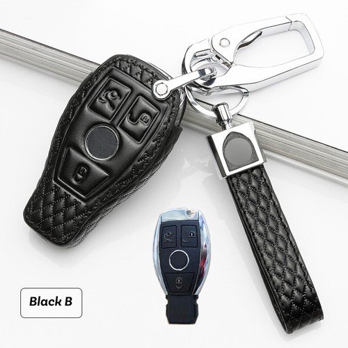 Car Key Fob Cover Case Protector Leather Car Remote Key Fob Cover Case For Mercedes Benz GLK GLA GLC CLA CLS CLK