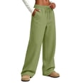 thumbnail image 5 of Women's Wide Leg Sweatpants High Waisted Yoga Pants with Pockets, 5 of 8