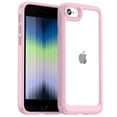 thumbnail image 1 of Dteck Rugged Clear Case for iPhone SE 2022, iPhone SE 2020, iPhone 8, iPhone 7 Heavy Duty Crystal Transparent Cover, Pink, 1 of 7