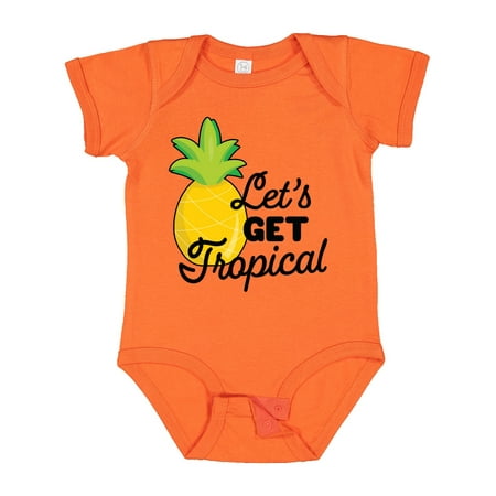 

Inktastic Lets Get Tropical with Pineapple Gift Baby Boy or Baby Girl Bodysuit