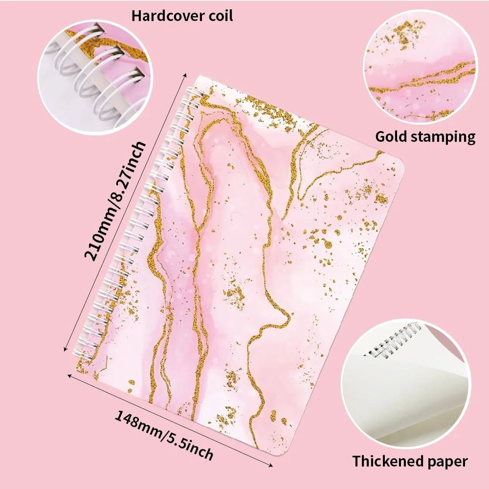 DlY Journal Kit for Girls,48 Pcs Diary Suppies Set,Jouraling Art Crafts Kits,Birthday Gifts for 8-12 Year Old Teen Girl(Pink)