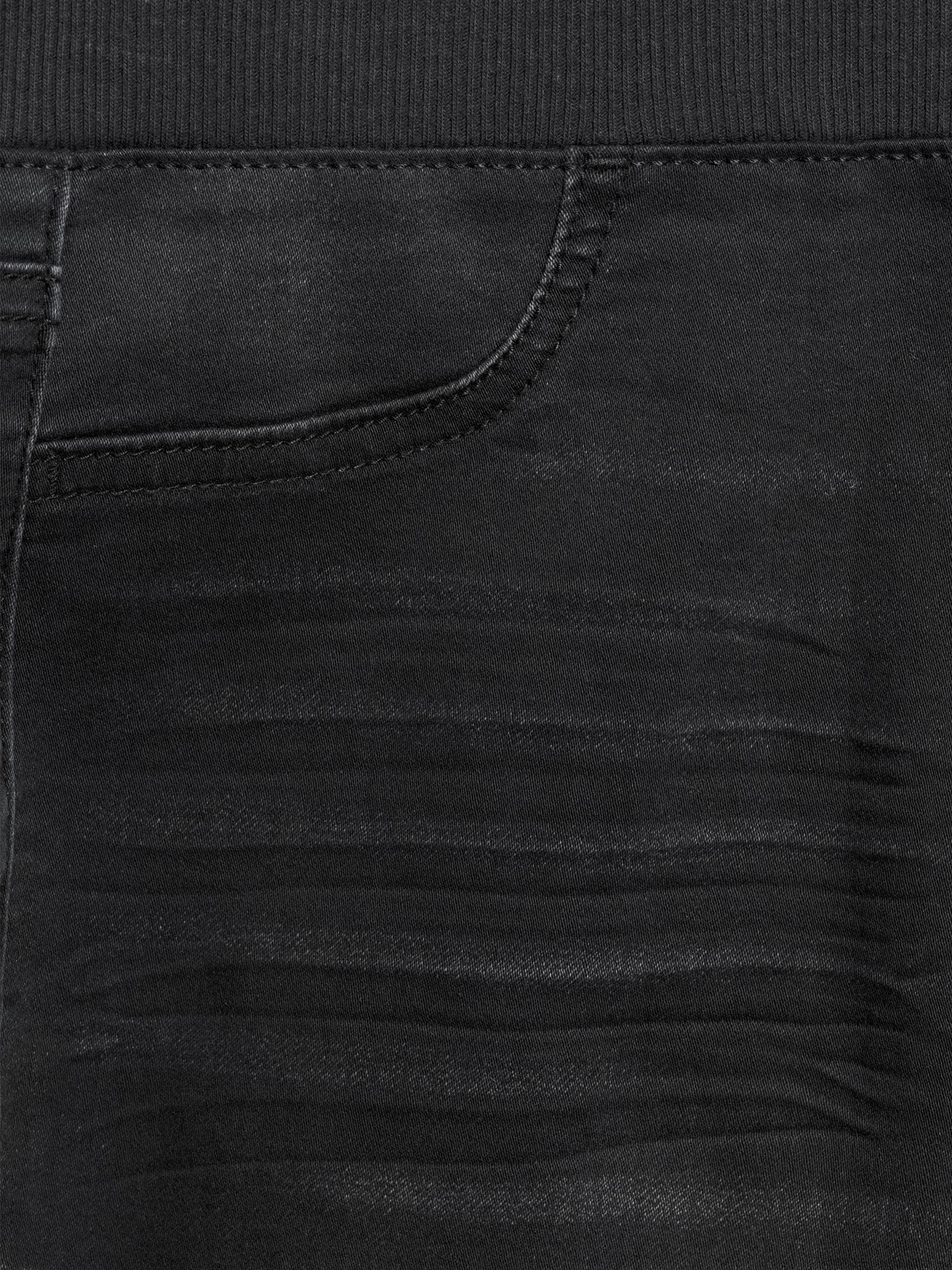 No Boundaries Juniors' Mid Rise Pull-On Jeggings with Rib Waistband