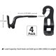 thumbnail image 2 of Car Seat Headrest Hooks, 4 Pack Durable Car Back Seat Hooks Hangers For Wallets And Bags Collapsible, 2 of 5