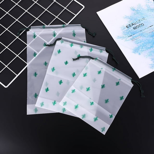 Bolsa de embalaje para toallas de lavado, bolsa con cordón esmerilado, bolsa para calcetines, ropa interior, bolsillo, bolsa para colgar para guardar zapatos de viaje gruesa