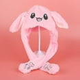 thumbnail image 4 of Plush Rabbit Ear Hat Can Move Interesting Cute Soft Plush Bunny Hat Gifts For Girls-Useful, 4 of 4