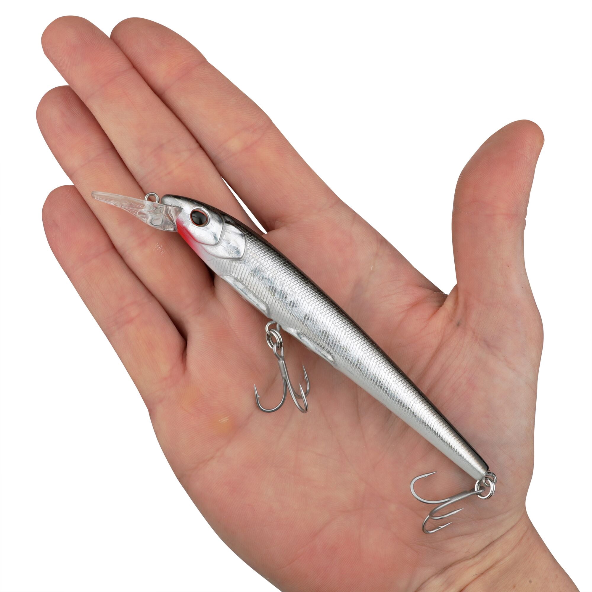 Berkley Hit Stick Saltwater, 4.7 in, Crankbaits, Black Silver (1 Count)