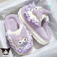 thumbnail image 1 of Pantuflas de algodón Sanrio Hello Kitty Kuromi Cinnamoroll con dibujos animados, bonitas zapatillas de invierno para el interior del hogar, suela gruesa, zapatos de algodón que mantienen el calor, 1 of 2