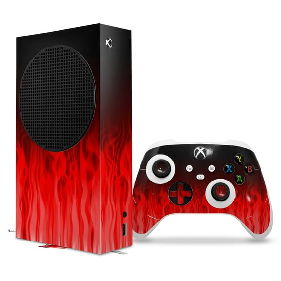 WraptorSkinz Skin Wrap compatible with the 2020 XBOX Series S Console and Controller Fire Red (XBOX NOT INCLUDED)