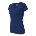 thumbnail image 2 of Fruit of the Loom Ladies' 4.7 oz. 100% Sofspun Cotton Jersey Junior V-Neck T-Shirt-SFJVR, 2 of 5