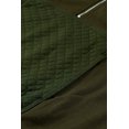 thumbnail image 4 of ABPHQTO Sudadera de mujer con media cremallera y parche acolchado verde, 4 of 5