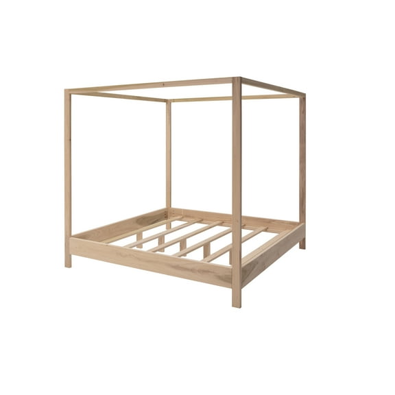 HomeStock Naturally Nice King Size Bed with Raised Platform