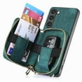 thumbnail image 2 of Dteck for Samsung Galaxy A15 Wallet Case Crossbody for Women Men, Samsung A15 5G Zipper Phone Case with Card Holder Wrist Strap Purse Gift for Samsung Galaxy A15 5G,Green, 2 of 4