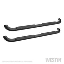 Westin 21-4090 Platinum 4" Oval Nerf Step Bars - Black Powdercoat Finish