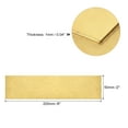 thumbnail image 2 of Uxcell Brass Sheet, 1 x H62 Metal Sheets Plates 8" Length x 2" Width x 0.04" Thickness, 2 of 5