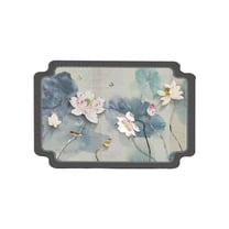 Bath Mats For Bathroom, Hwkond Delicate Diatomite Antiskid Mat Faux Leather Placemats - Coffee Mats- Kitchen Table Mats- Easy To Clean Kitchen Table Mats,multicolor,15.74x19.68in