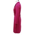 thumbnail image 3 of MORTTIC Women's V-Neck Long Sleeve Belted Blazer Midi Dress Formal Office Attire for Business Meetings Red，L, 3 of 5
