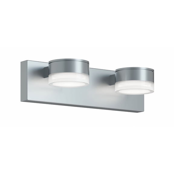 EMAV1604LAJUDSN AFX Emma - 14W 2 LED Bath Vanity-4.38 Inch Tall and 16 Inch Wide-Satin Nickel Finish