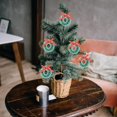 thumbnail image 3 of 20PCS Mini Christmas Wreath Artificial Dollhouse Miniature Christmas Wreath Christmas Tree Hanging Ornaments Christmas Decoration, 3 of 5